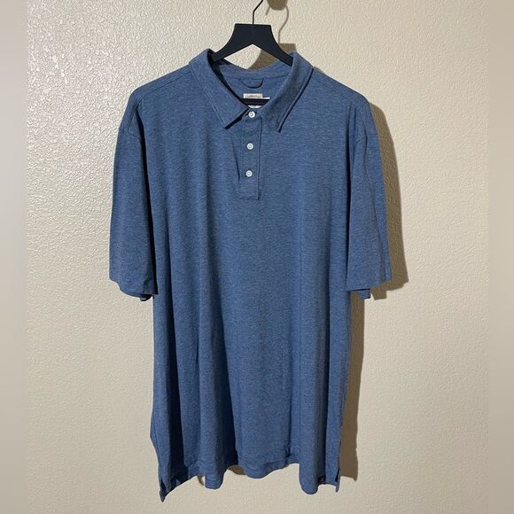 Faherty Classic Navy Polo Shirt - Picture 1 of 6